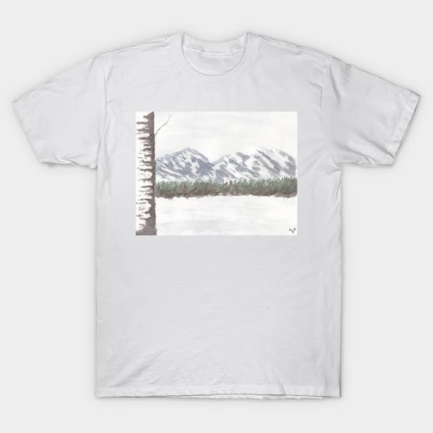 Mountain Landscape T-Shirt by lindaursin